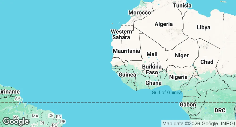 Map of Senegal