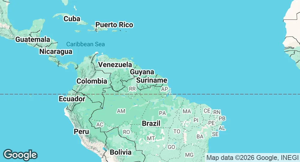 Map of Suriname
