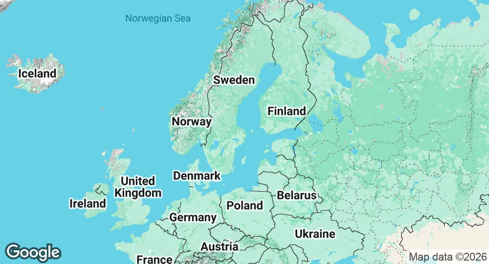 Map of Sweden