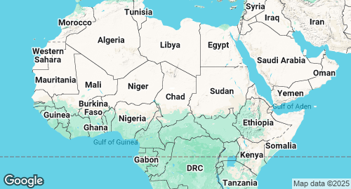 Mapa de Chad