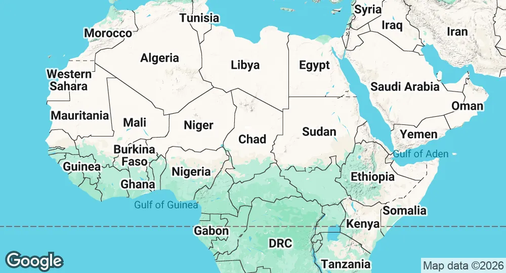 Map of Chad