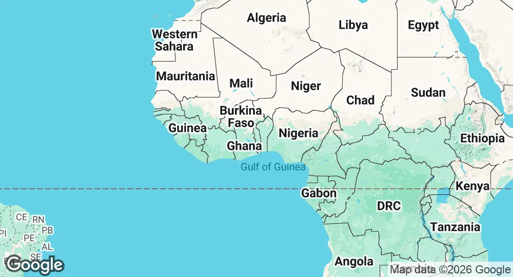 Map of Togo