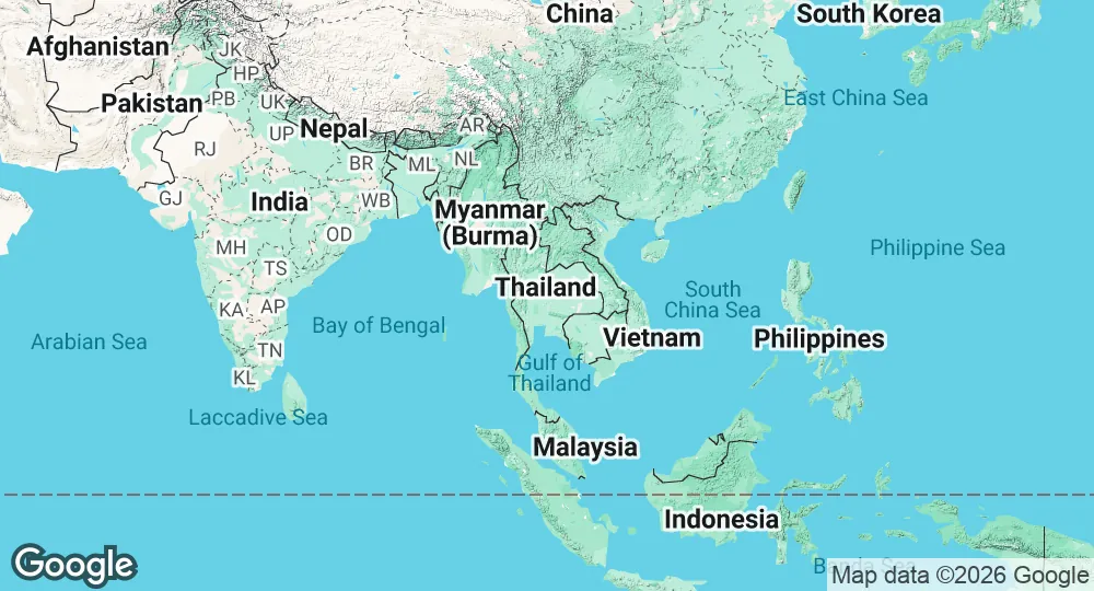 Map of Thailand