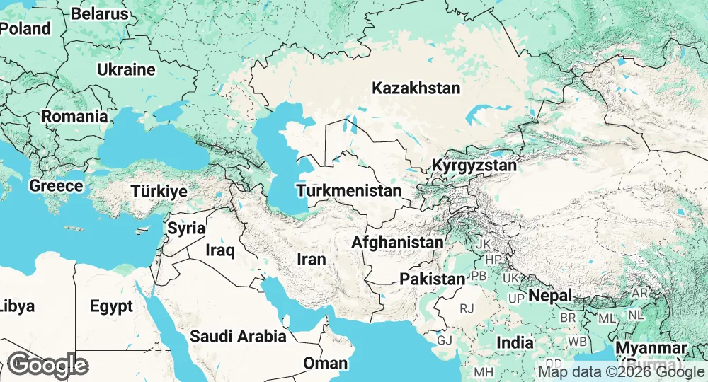 Map of Turkmenistan