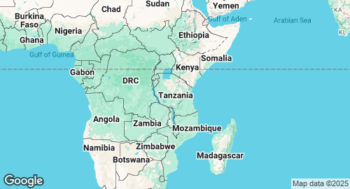 Mapa de Tanzania