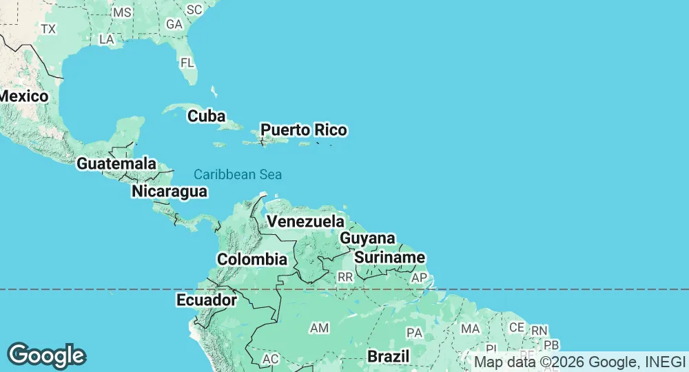 Map of Saint Vincent and the Grenadines