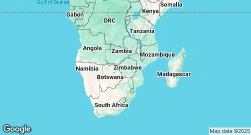 Map of Zimbabwe