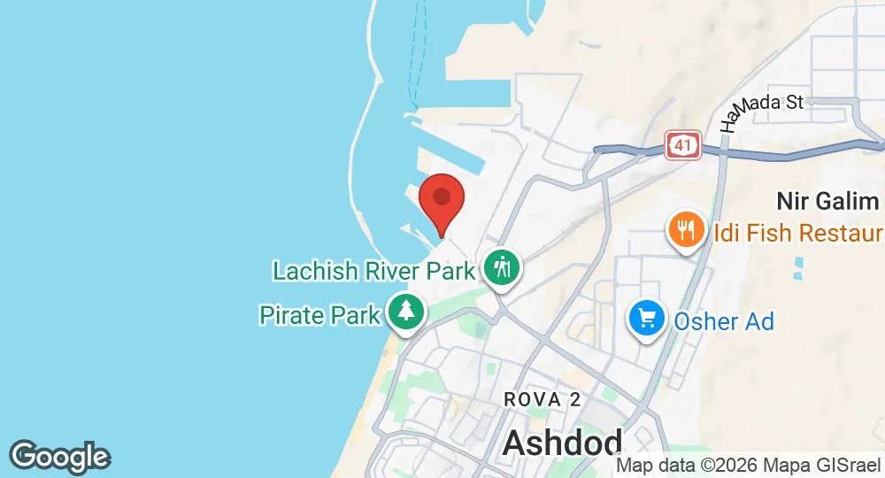 Map of Ashdod Naval Base