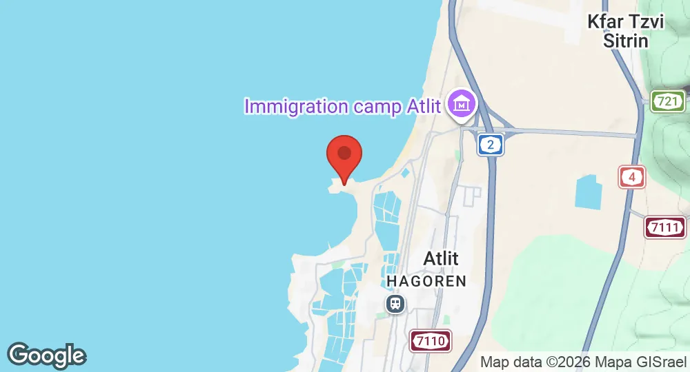 Map of Atlit Naval Base