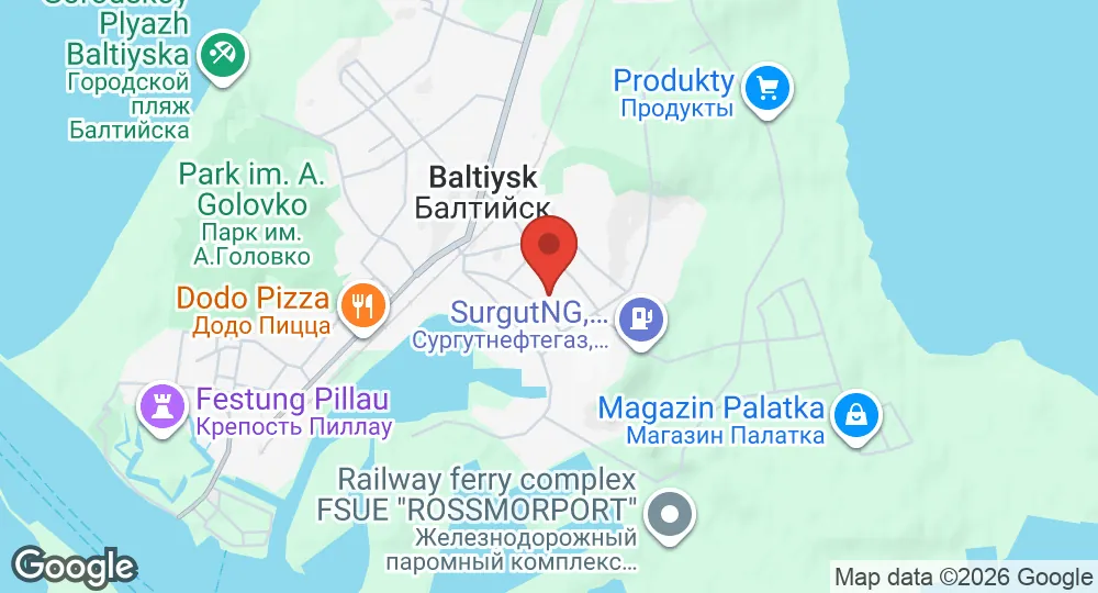 Map of Baltiysk Naval Base