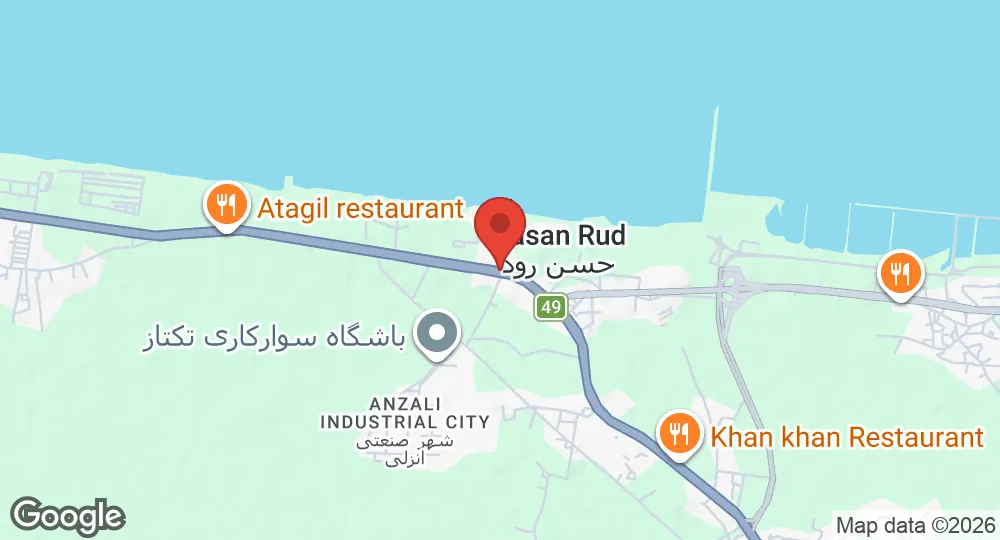 Map of Bandar Anzali Naval Base