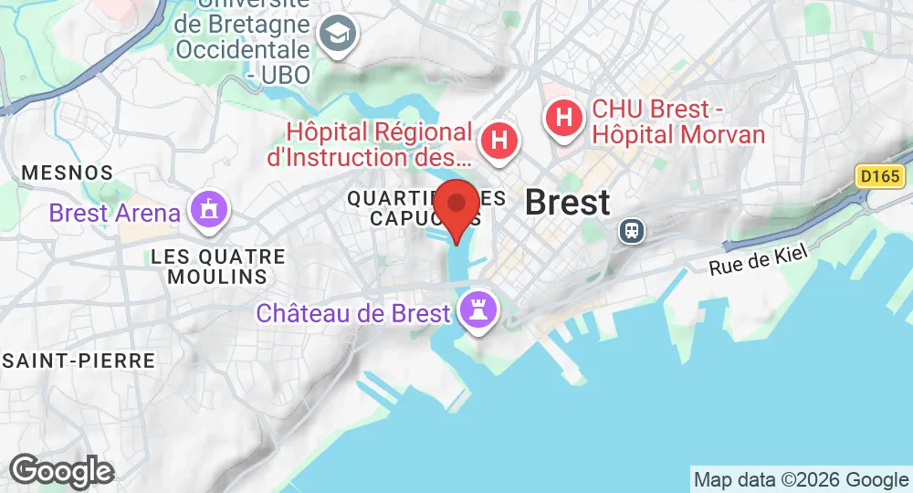 Map of Brest Naval Base