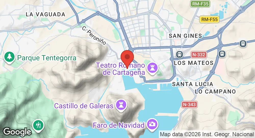 Map of Cartagena Naval Base