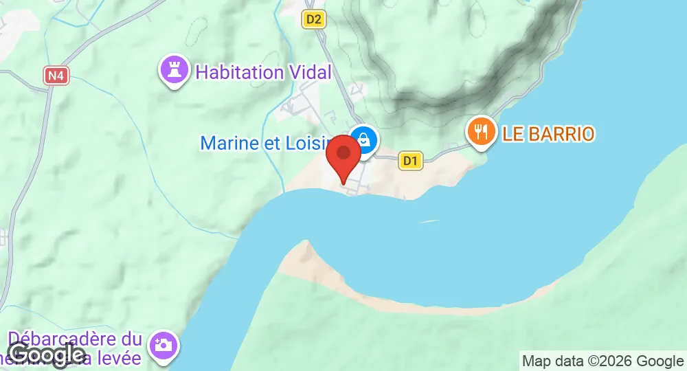 Map of Dégrad des Cannes Naval Base