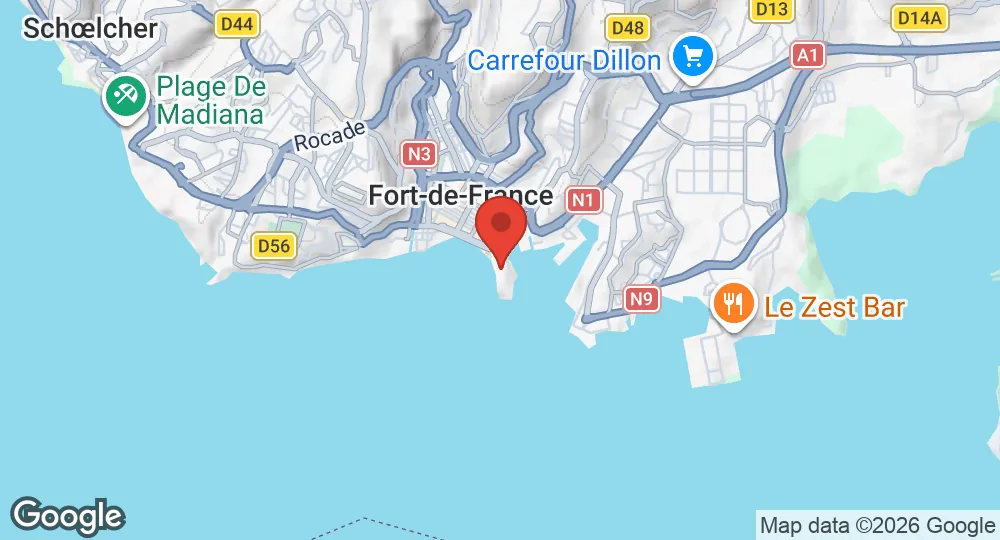 Map of Fort-de-France Naval Base