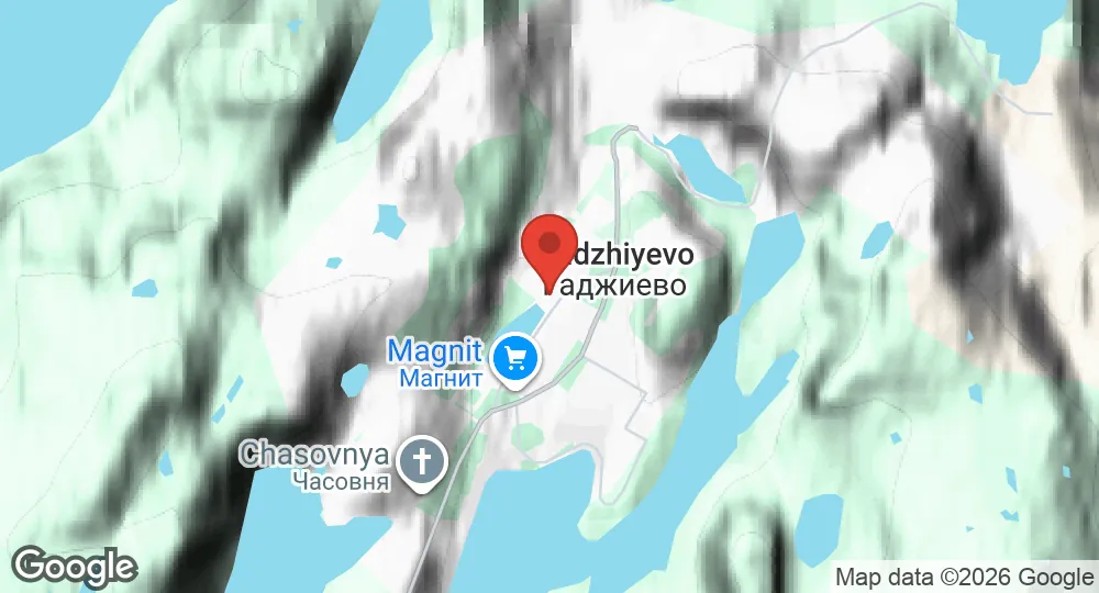 Map of Gadzhiyevo Naval Base