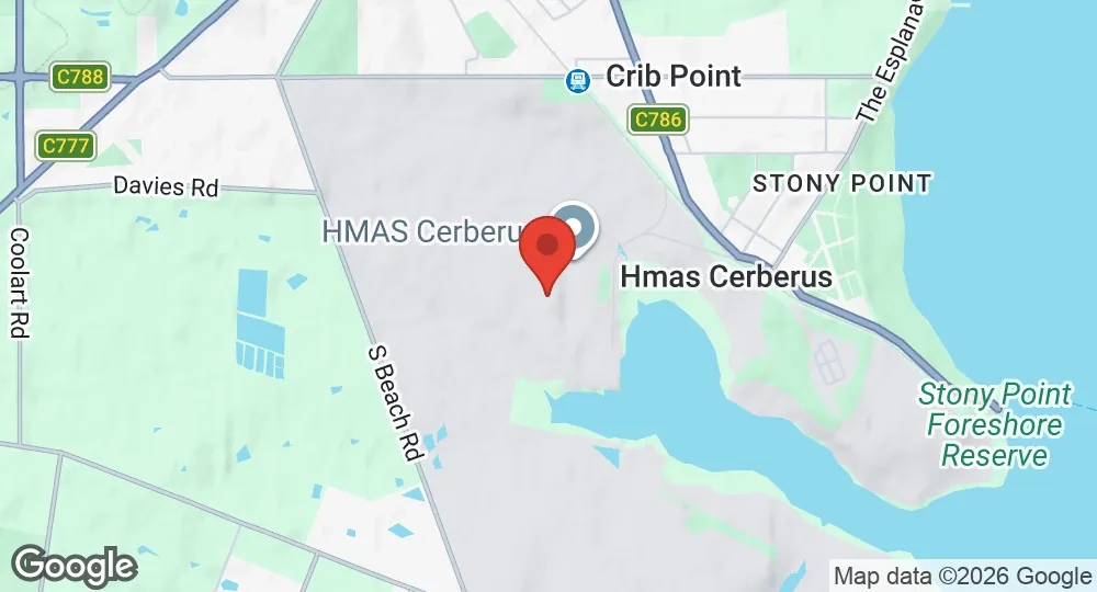Map of HMAS Cerberus