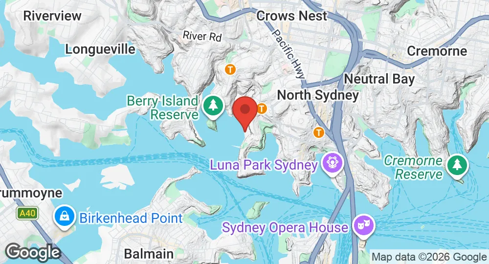 Map of HMAS Waterhen