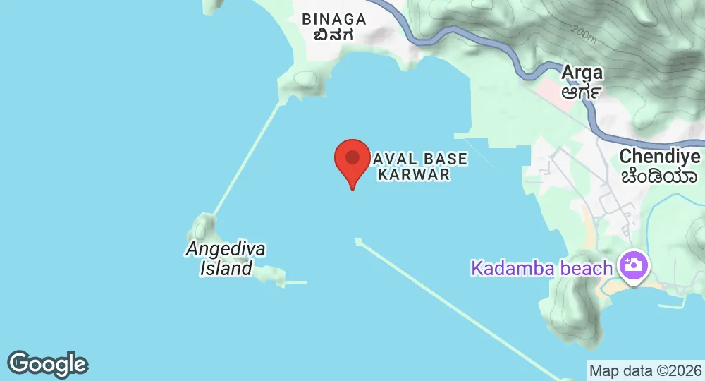 Map of INS Kadamba