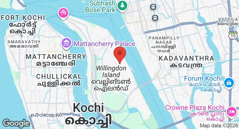 Map of INS Venduruthy