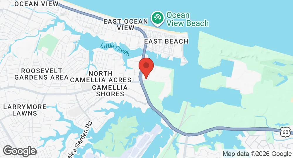 Map of Joint Expeditionary Base Little Creek–Fort Story