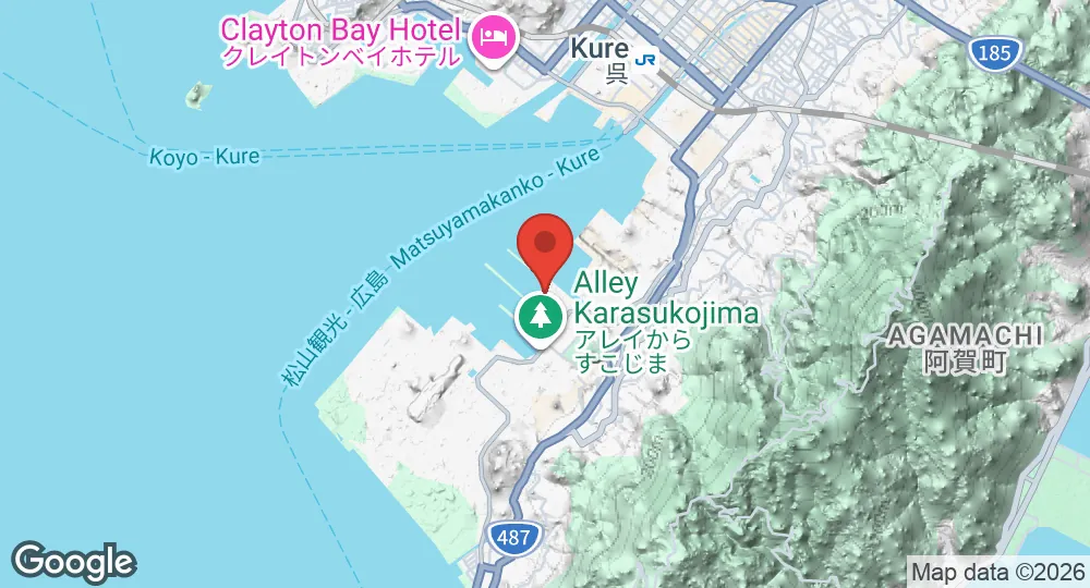 Map of JMSDF Kure Naval Base