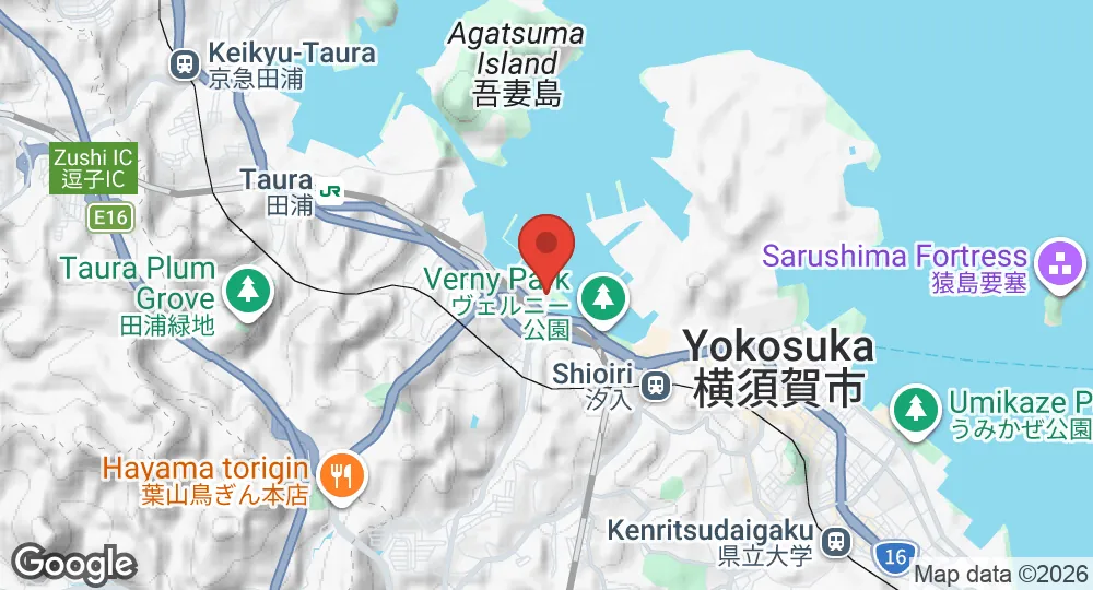 Map of JMSDF Yokosuka Naval Base