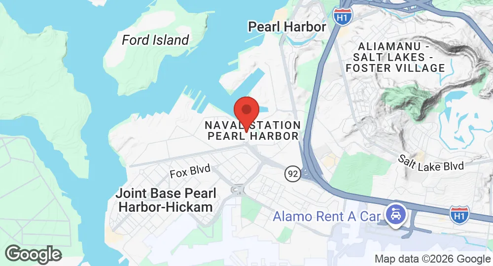 Map of Joint Base Pearl Harbor–Hickam