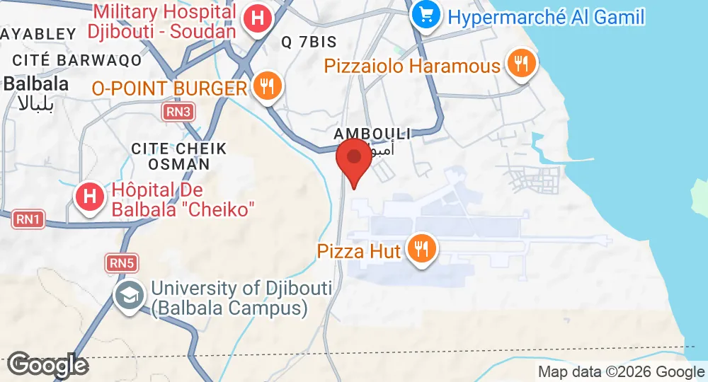 Map of JSDF Base Djibouti