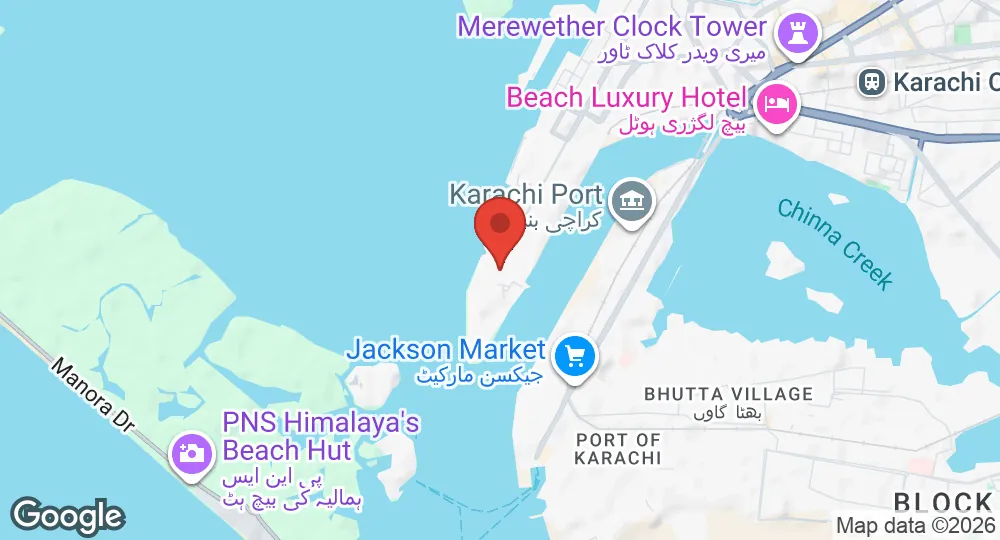 Map of Karachi Naval Dockyard