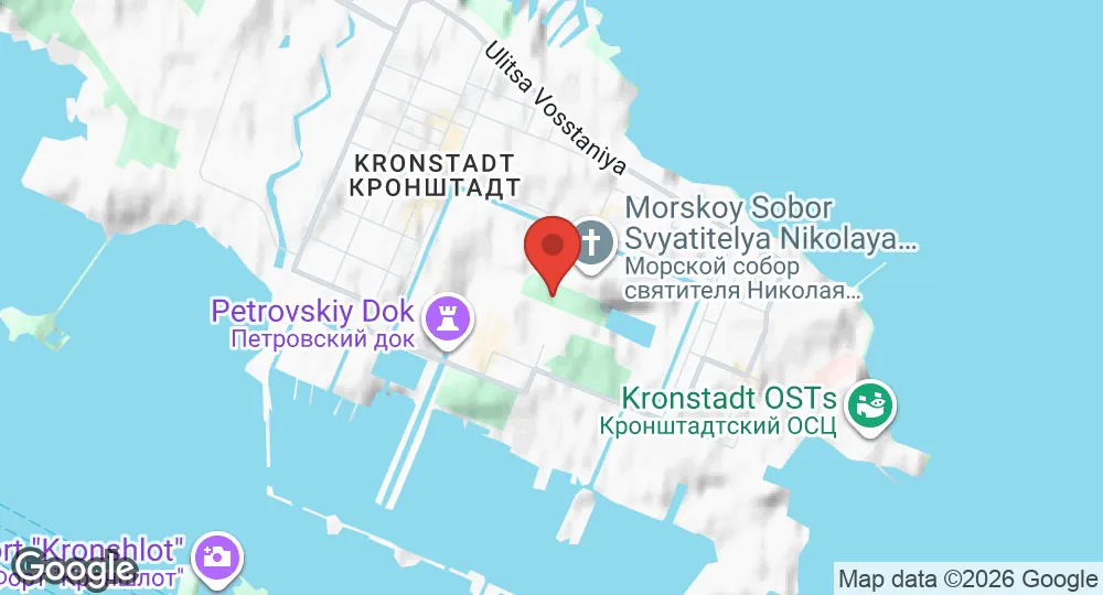 Map of Kronstadt Naval Base