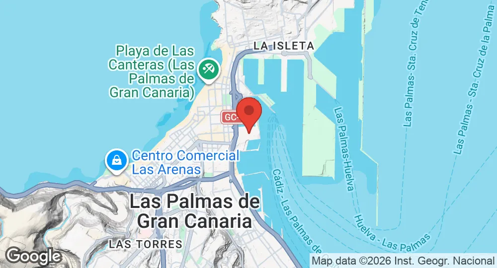 Map of Las Palmas Naval Base