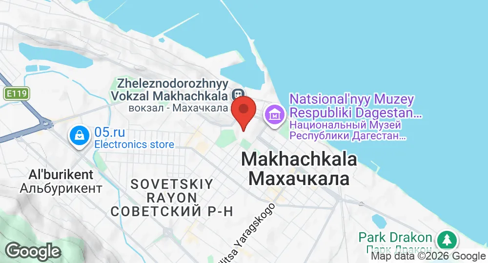 Map of Makhachkala Naval Base
