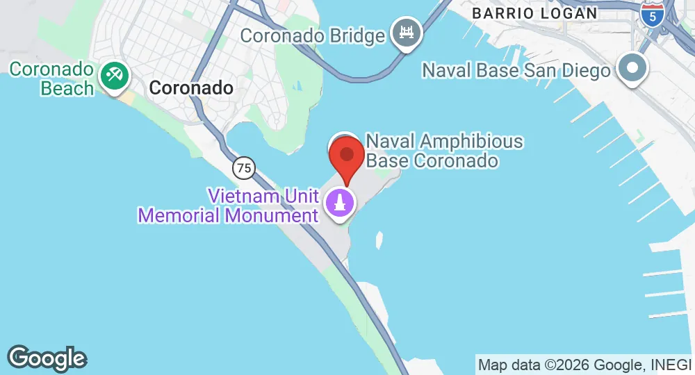 Map of Naval Amphibious Base Coronado