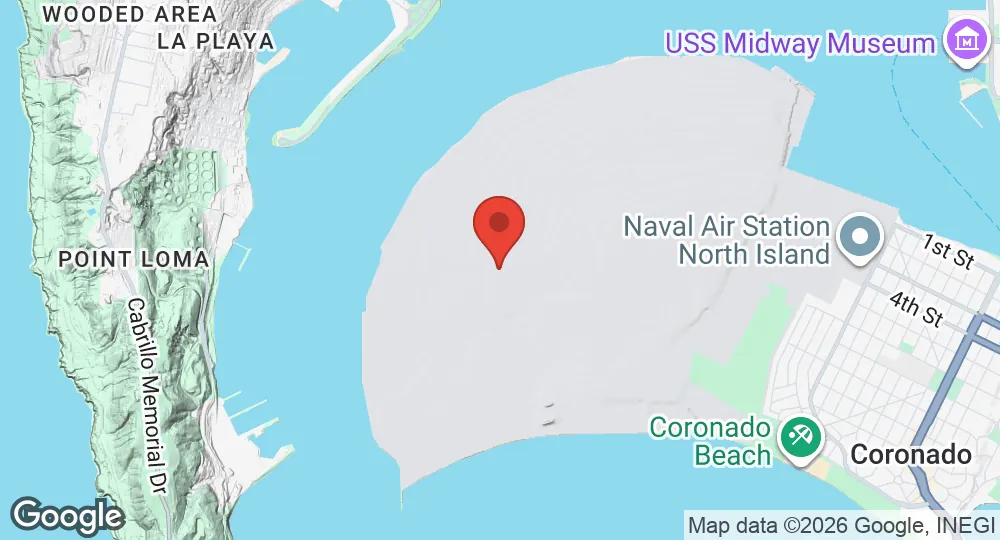 Map of Naval Base Coronado