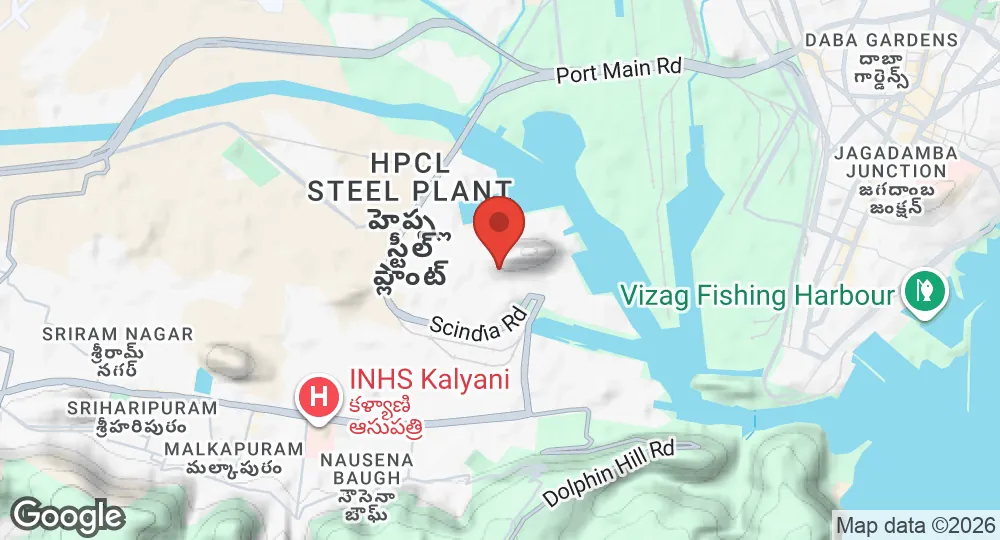 Map of Naval Dockyard Visakhapatnam