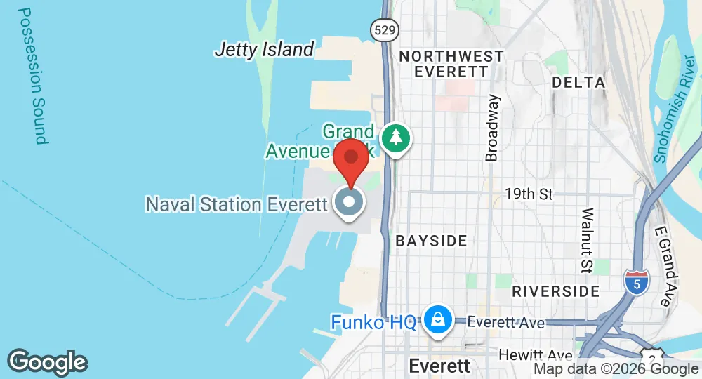 Map of Naval Station Everett