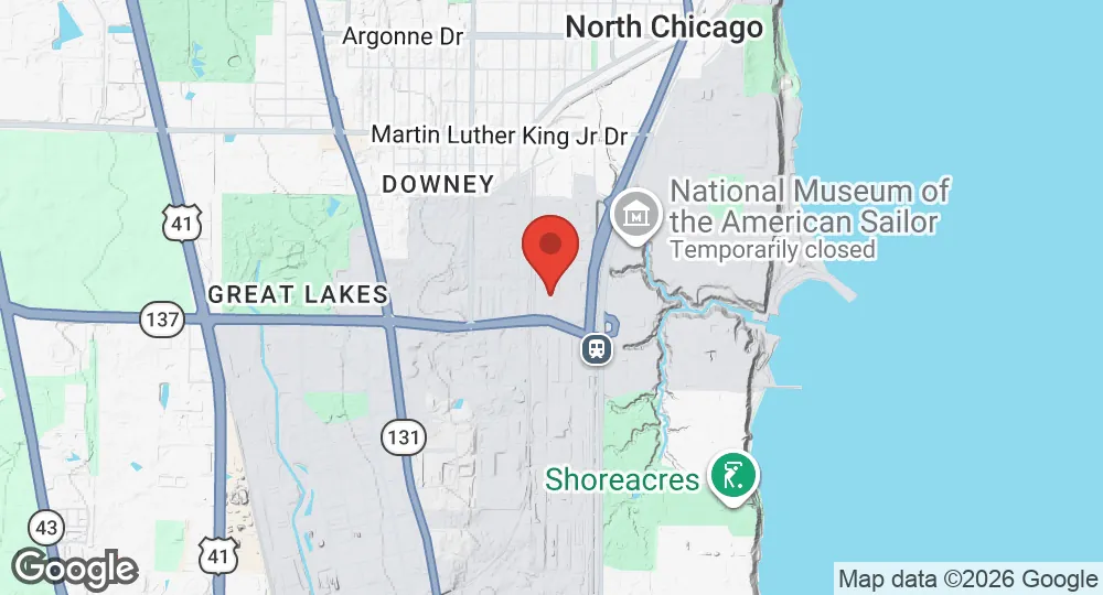 Map of Naval Station Great Lakes