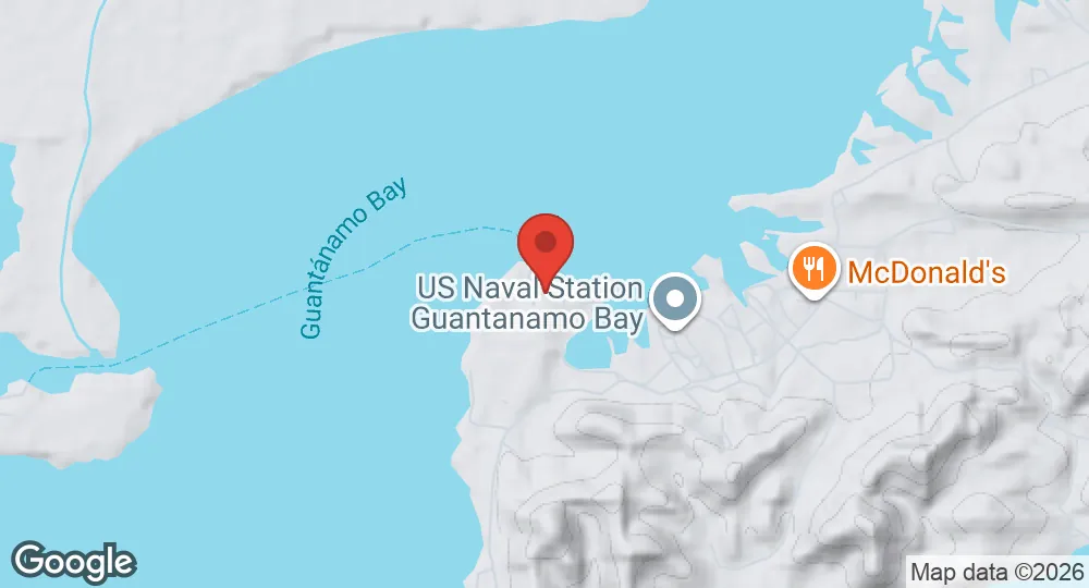 Map of Naval Station Guantanamo Bay