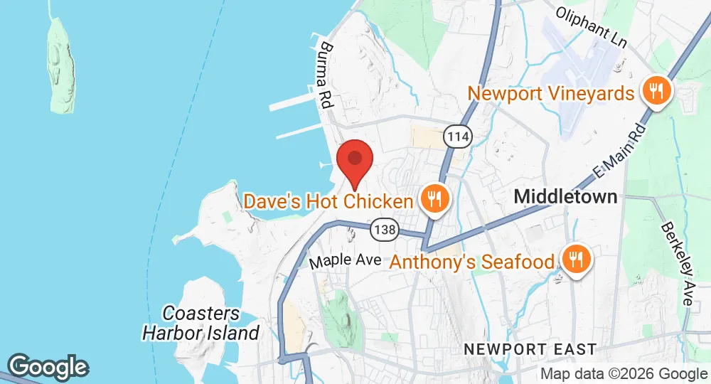 Map of Naval Station Newport