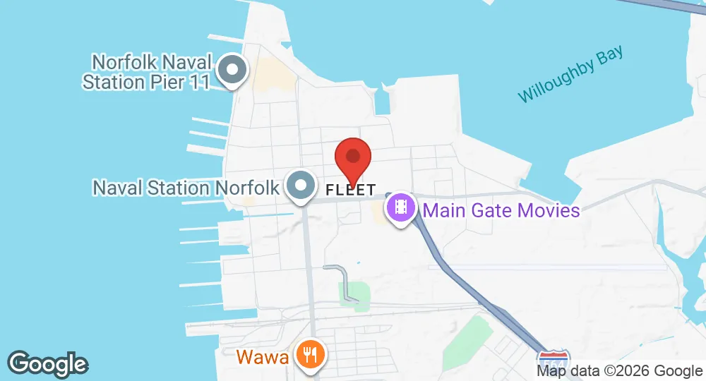 Map of Naval Station Norfolk