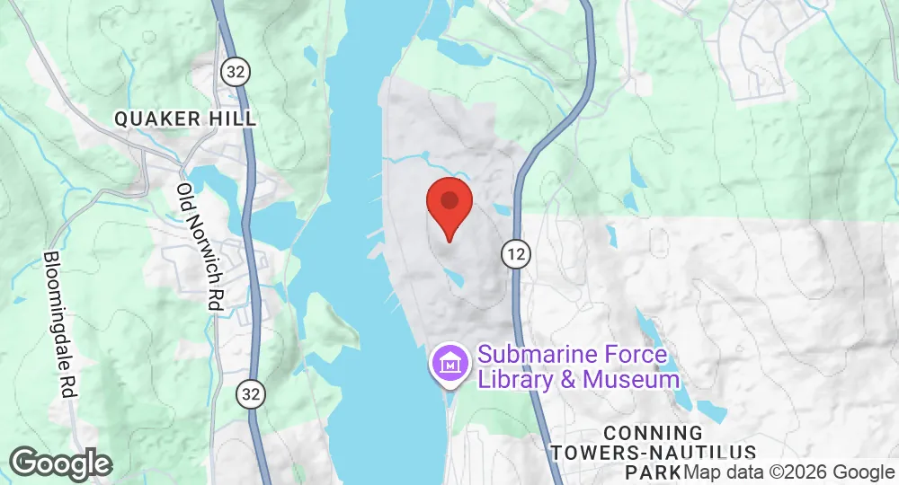 Map of Naval Submarine Base New London