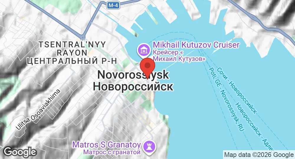 Map of Novorossiysk Naval Base