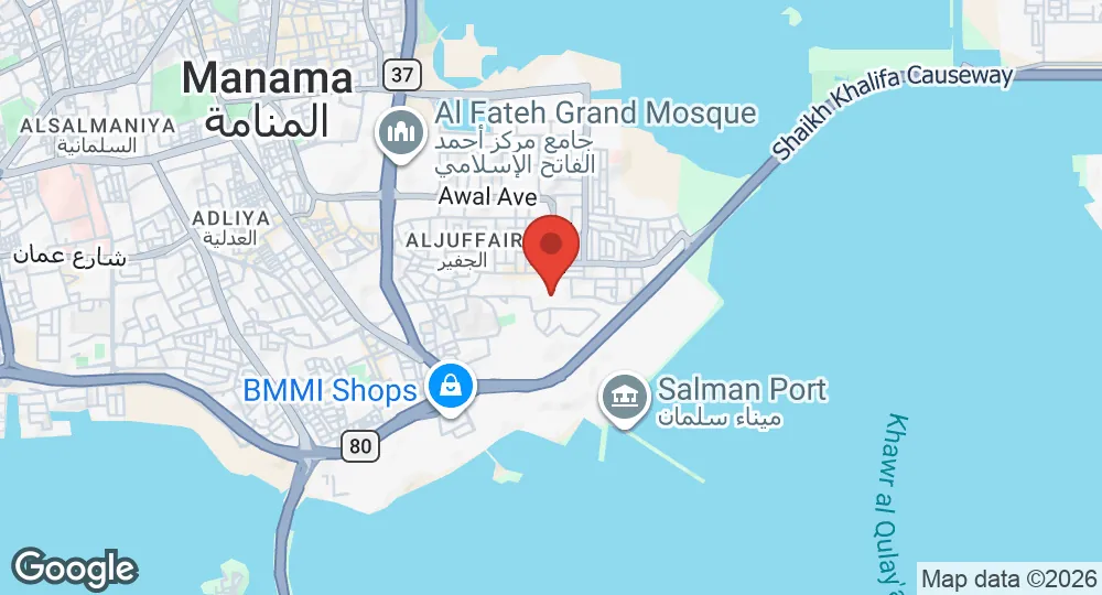 Map of Naval Support Activity Bahrain