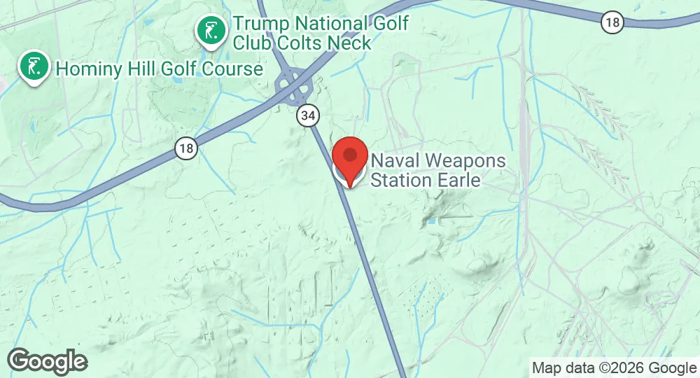 Map of Naval Weapons Station Earle