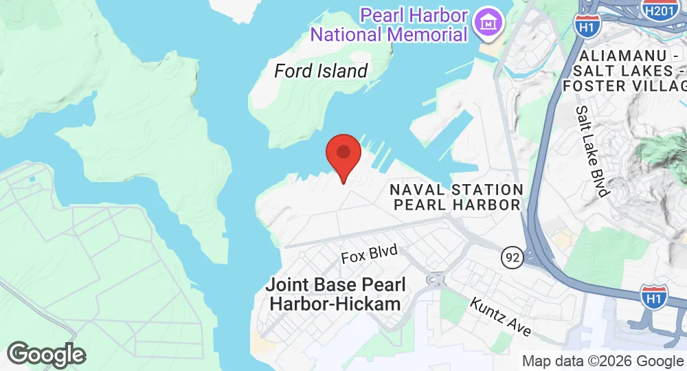 Map of Pearl Harbor Naval Shipyard