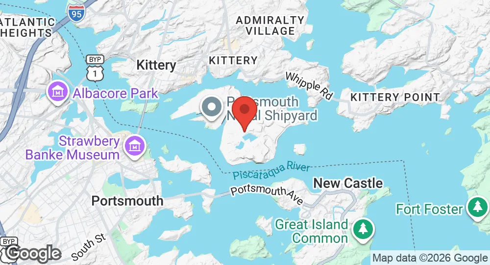 Map of Portsmouth Naval Shipyard