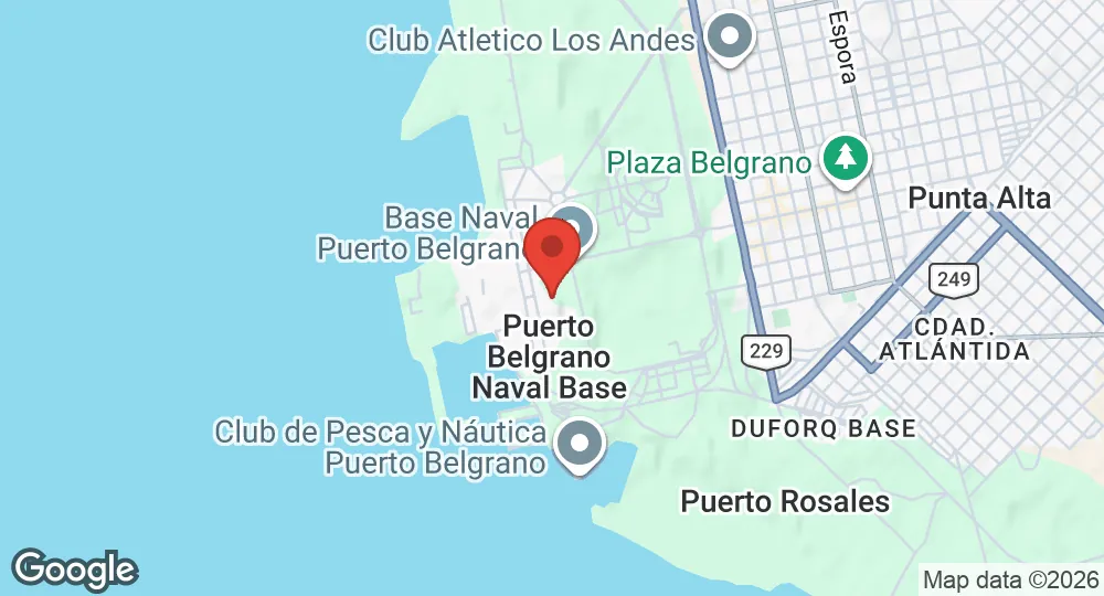 Map of Puerto Belgrano Naval Base