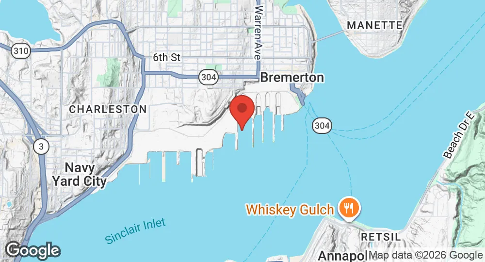 Map of Puget Sound Naval Shipyard