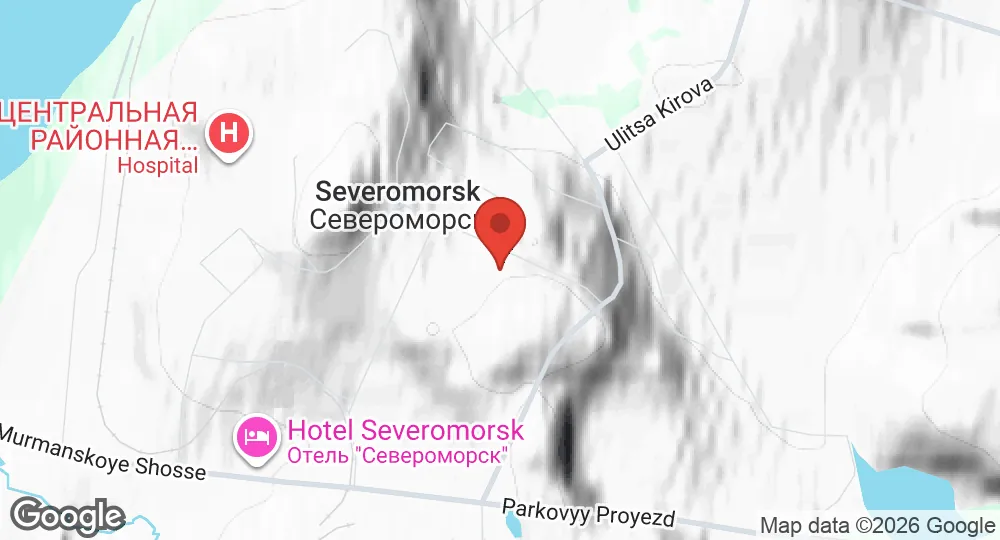 Map of Severomorsk Naval Base